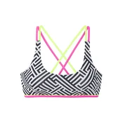 BUFFALO Bikini zgornji del limeta/roza/črna/off-bela