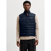 JACK & JONES Brezrokavnik JJEKINGSLEY mornarska