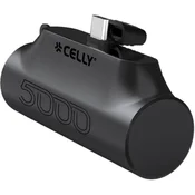 Celly PBC5000 Compact PowerBank z USB-C priključkom 5000 mAh črna