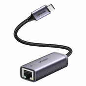 Ugreen CM483 zunanji omrežni adapter USB-C/RJ45, siva