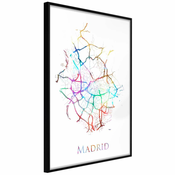 Poster - City Map: Madrid (Colour) 20x30