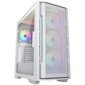 COUGAR UNIFACE RGB PC Case, Mid Tower, White