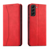 Magnet Fancy preklopna torbica za Samsung Galaxy S23: crvena