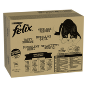Jumbopack Felix Tasty Shreds vrecice 120 x 80 g - Miješani izbor u umaku