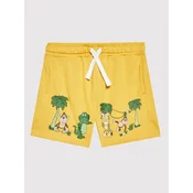 United Colors Of Benetton Športne kratke hlače 3BL0G900F Rumena Regular Fit