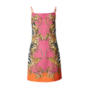 Versace Jeans Couture Obleka zlata/oranžna/roza/črna