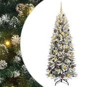 Vidaxl Umestno božično drevo med 300 LED z stojalom Bela 180 cm