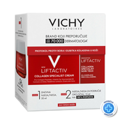 Vichy LiftActiv Collagen Specialist Dnevna krema, 50 ml + Nega za podrucje oko ociju, 15 ml PROMO