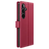 OEM Mayaxess, Etui 2v1 za Galaxy S25 FE z odstranljivo zaščito in video stojalom, Rdeča, (5000274381)