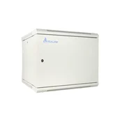 Extralink 9U 600X600 ASP WALL-MOUNTED RACKMOUNT CABINET METAL DOOR GRAY Wall mounted rack Grey