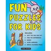 Fun Puzzles for Kids: Includes Spot the Odd One Out, Find the Differences, Mazes, Word Searches and Bonus Coloring Pages