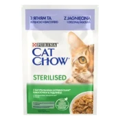 CAT CHOW Kesica za macke Sterilised s jagnjetinom u sosu, 85g