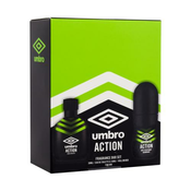 UMBRO Action Set toaletna voda 30 ml + antiperspirant 50 ml za moške POKR