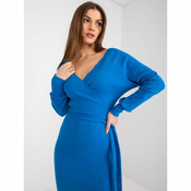 RUE PARIS Ženska obleka s črtastim izrezom Dolce RUE PARIS temno modra RV-SK-5297.23P_384144 S