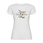 Woman T shirt Dogs Therapy