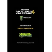 Monster Energy X Call of Duty: MODERN WARFARE 4 - Tagged Large Decal Skin (DLC) (PS4/PS5/XBOX ONE/XBOX SERIES X/PC) Official Website Key GLOBAL