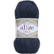 Pletena preja Alize Diva 100 g - (361) temno modra