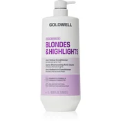 Goldwell Dualsenses Blondes & Highlights Anti-Yellow Conditioner balzam za nevtralizacijo rumenih odtenkov 1000 ml