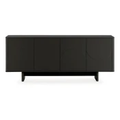 Črna komoda 180x75x40 cm Solei – MOME