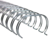 KLIPKO spirale - žica (6,4mm, 100 kosov, 3:1), srebrne