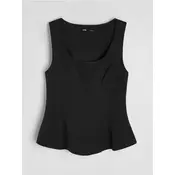Sinsay - Slim bluza bez rukava - crno