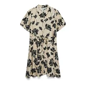 VERO MODA Dolga srajca  temno siva / črna / bela