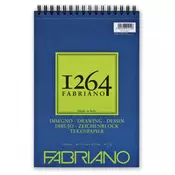 FABRIANO blok 1264 drawing 21x29,7 (a4) 180g 50l spiralni top side 19100646