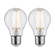 Paulmann Žarnica LED E27 7W z žarilno nitko 2.700K prozorna 2-pack - Steklo