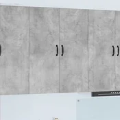 vidaXL Stenska kuhinjska omarica Betonsko siva 80 x 31 x 100 cm