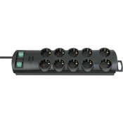 Brennenstuhl Razdelilna letev Brennenstuhl1153300120, 2 stikali, 10 vtičnic, H05VV-F 3G1,5 mm2, črna
