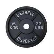 Kubisport Rezervni disk iz posebnega litega železa 15 kg - premer odprtine 50 mm