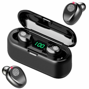 MALATEC 2v1 Bluetooth brezžične slušalke in power bank LCD