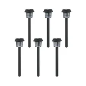 Aigostar - Set od 6 LED solarnih svetala LED/2V 6500K IP44 40 mAh crne