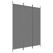 Vidaxl Paravan 3-delni antracit 150x200 cm blago
