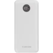 CANYON power bank PB-2002 LED 20000 mAh PD 20W QC 3.0 Bijela CNE-CPB2002W
