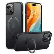 Premium ovitek Torras Ostand za iPhone 15 - black