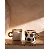 Madame Coco Set šolja Marlie, 400 ml, 2 komada, Bež-zlatne boje