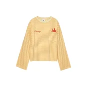 Pull&Bear Majica PACIFIC kremna/žafran/ognjeno rdeča
