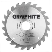 slomart List krožne žage GRAPHITE, vidia, 160 x 30 mm, 24 zob