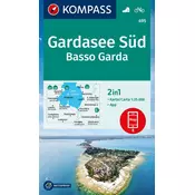 KOMPASS Wanderkarte 695 Gardasee Süd, Basso Garda 1:25.000