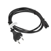 slomart Lanberg CA-C7CA-10CC-0018-BK napajalni kabel Črn 1.8 m C7 spojnik CEE7/16