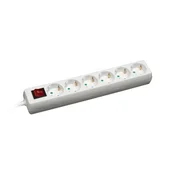 Commel produžni kabl 1.4m, 6 uticnica, sklopka, beli ( E226 )