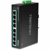 Trendnet TI-PE80 mrežni prekidac Neupravljano Fast Ethernet (10/100) Podrška za napajanje putem Etherneta (PoE) Crno