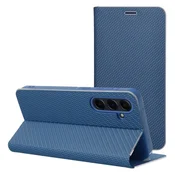 shumee Ovitek Luna Book Carbon za Samsung A17 moder