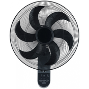 ESTIA ES06-21177 Zidni ventilator 45cm, AC motori i tajmer 75W, Crni