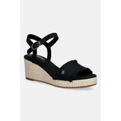 TOMMY HILFIGER Sandali  črna