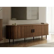 TV-omarica Burleson 116 (Oreh) Oreh, Črna, 180x55x45cm