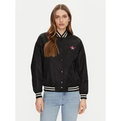 Guess Jeans Bomber jakna W5RL43 WHAA2 Črna Regular Fit