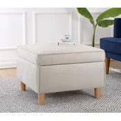 Atelier del Sofa Tabure Roscen, 63x43x63cm, Krem