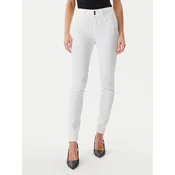 Guess Jeans hlače W5GA34D5N72 Bela Slim Fit